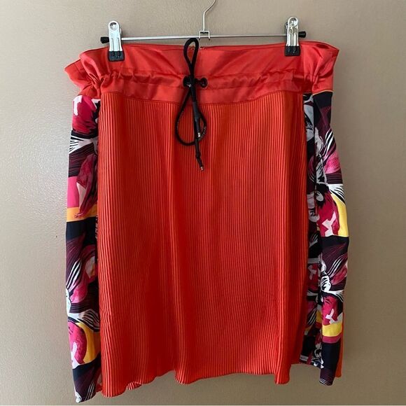 Roberto Cavalli Sport plisse pleat drawstring mini skirt Italy Sz XL NWT - Picture 11 of 12